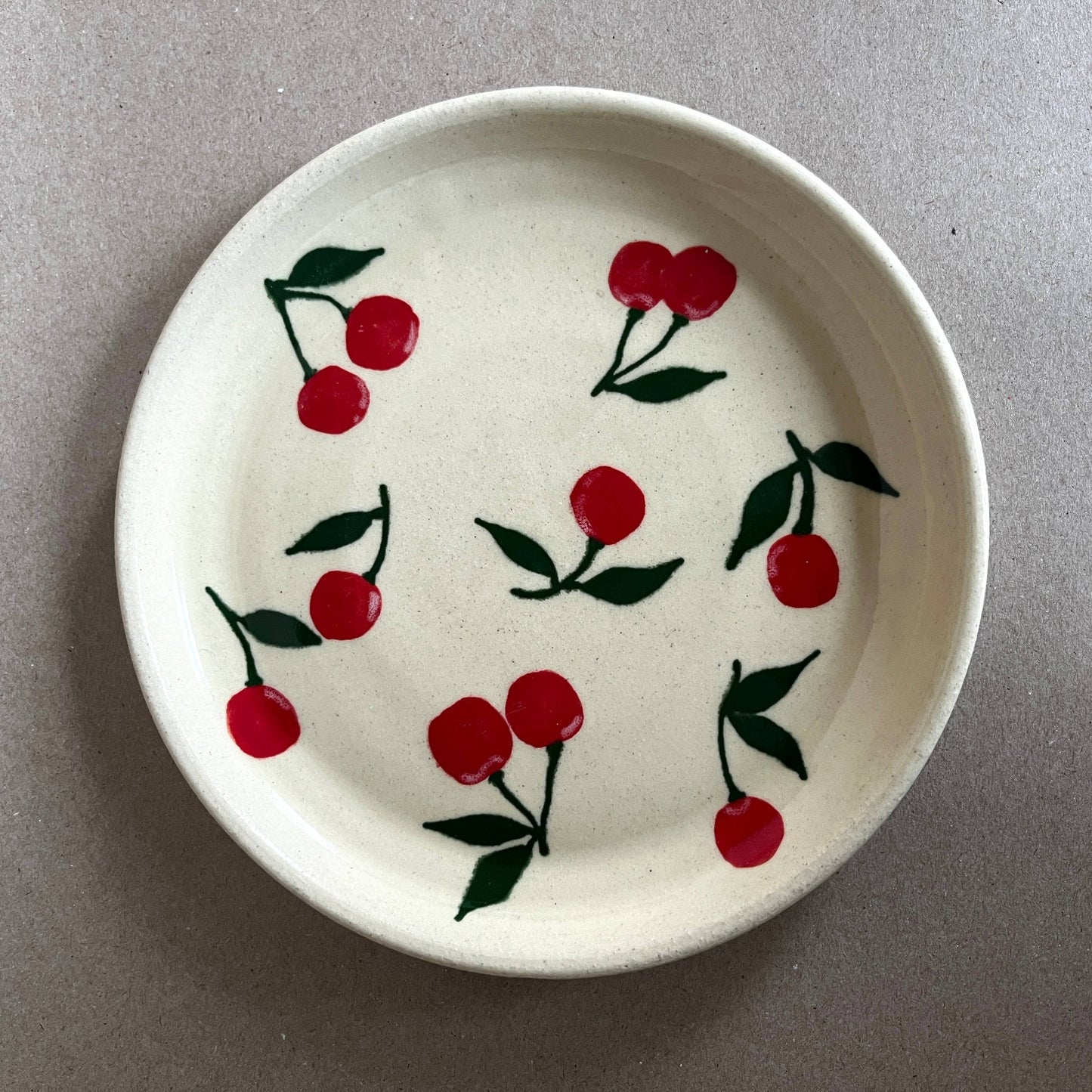 Red Cherries Lunch Plate