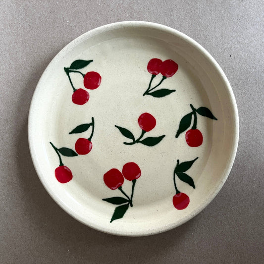Red Cherries Lunch Plate