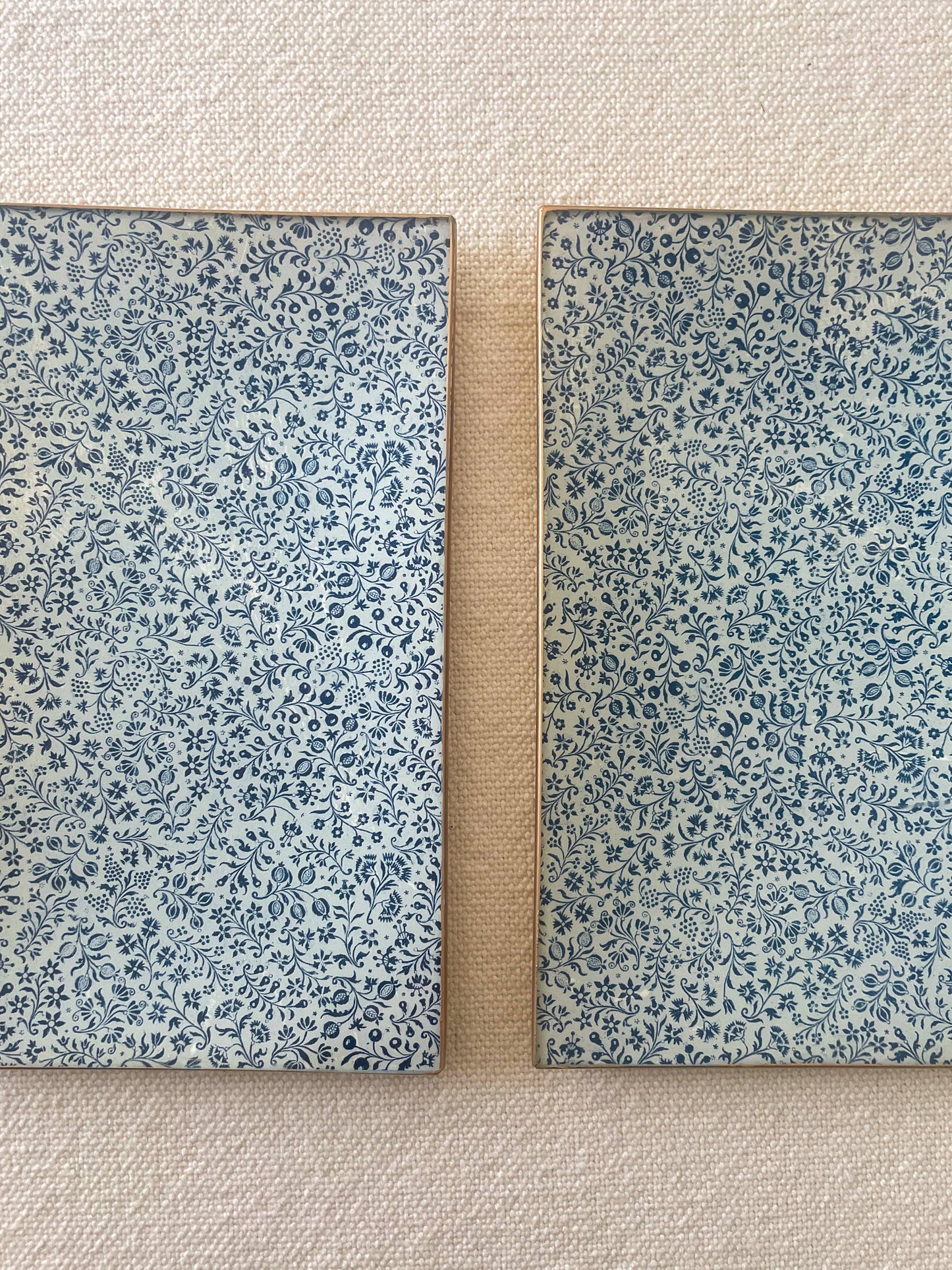 Handmade Decoupage Rectangular Glass Plate