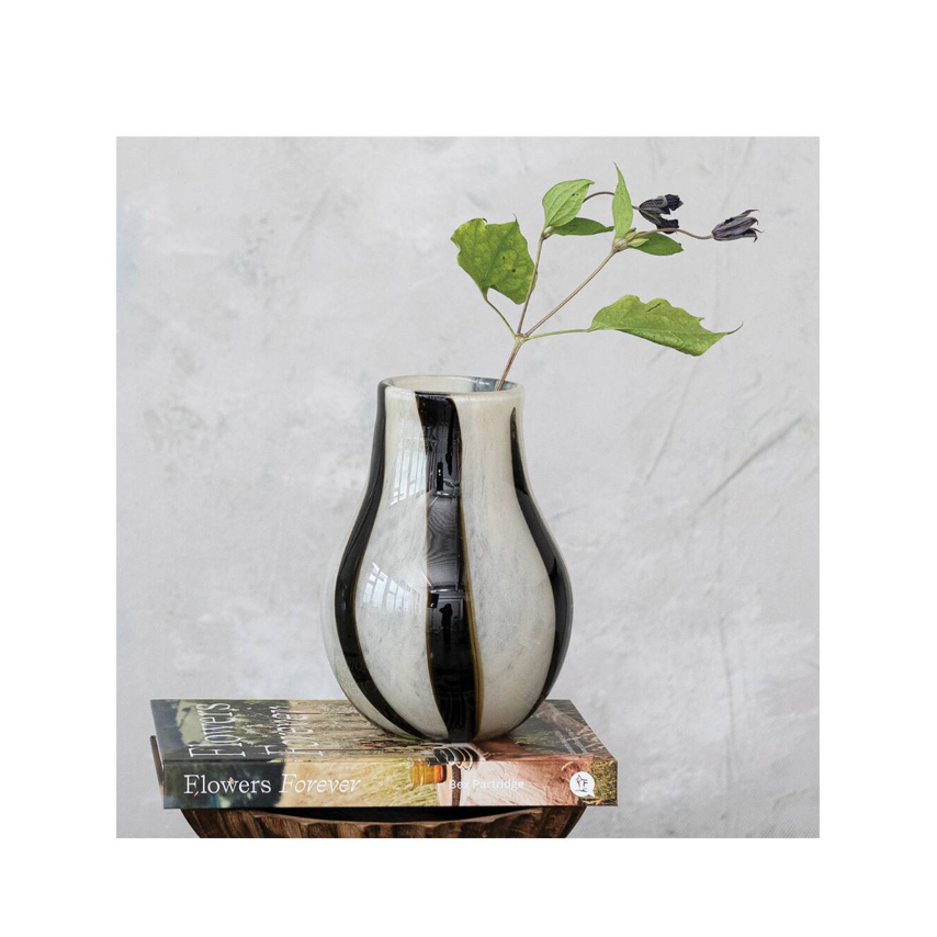 Glass Stripe Vase