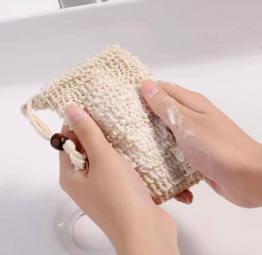 Sisal soap pouch with Soap