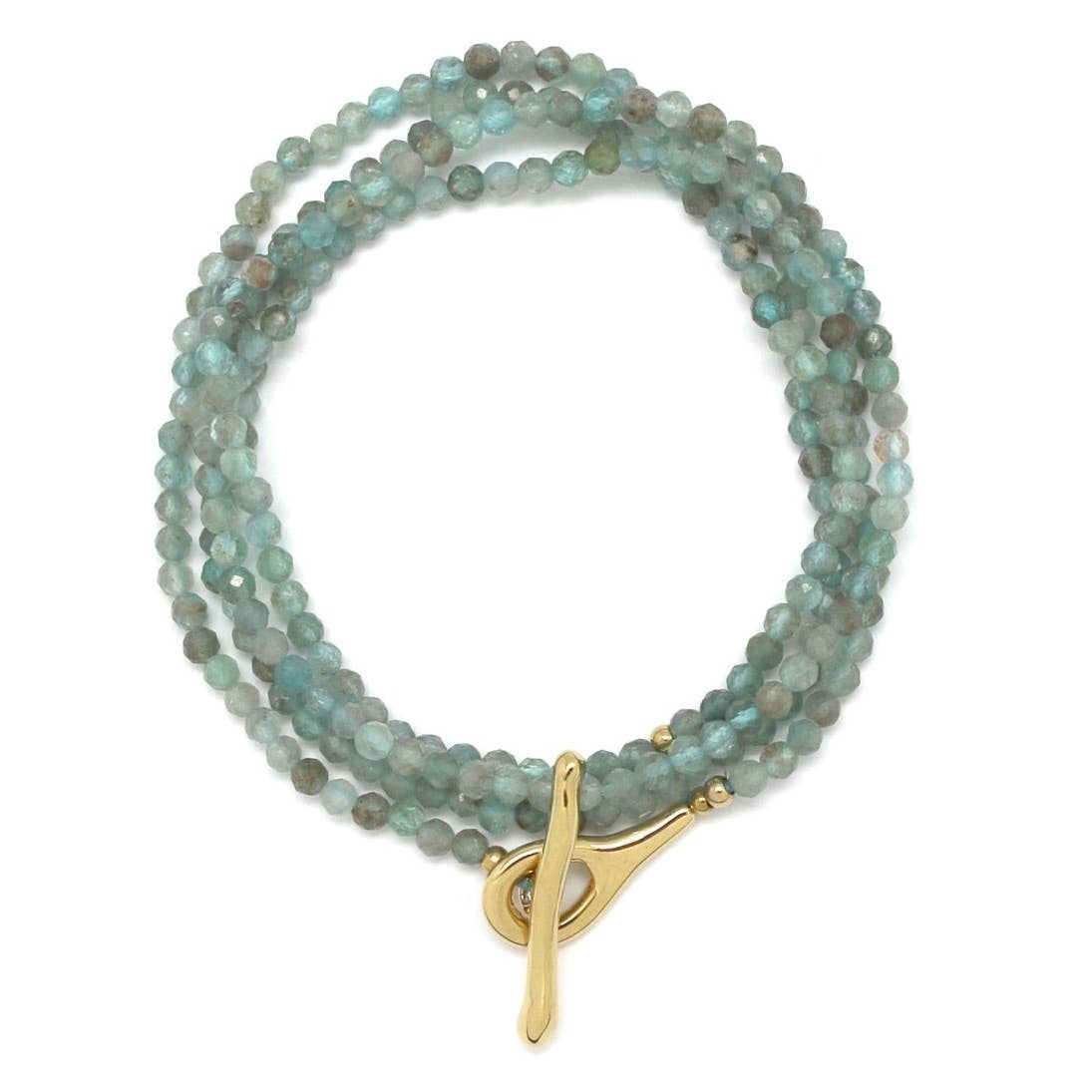 Faceted Apatite Long Necklace