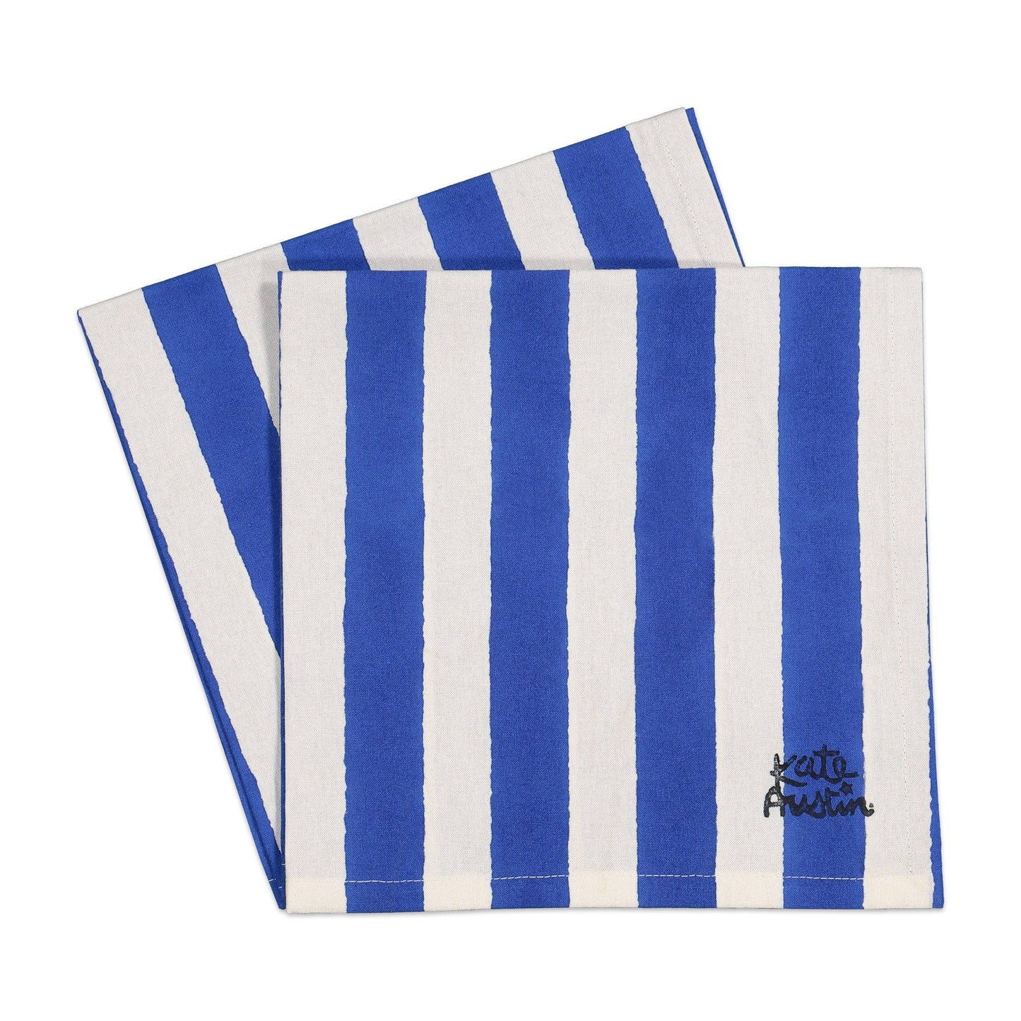 Blue + White Wide Stripe Napkin