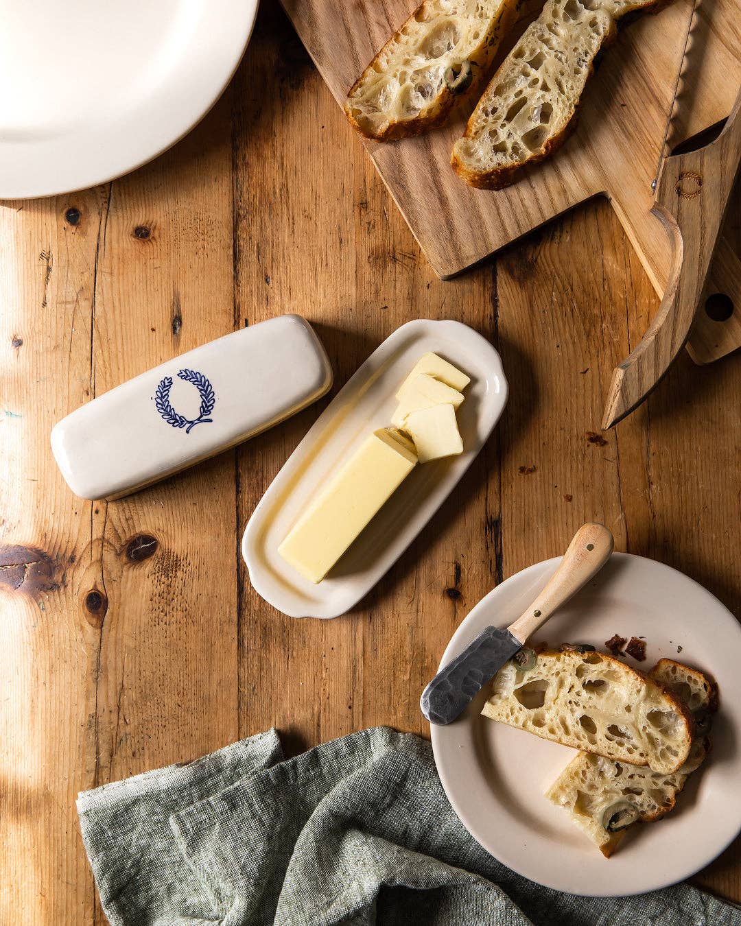 Farmhouse Pottery Laurel Butter Dish